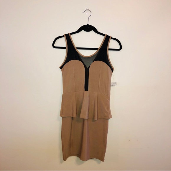 Tan Night Out Dress - Picture 1 of 5